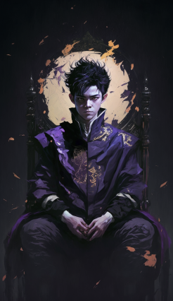 hoiravus_A_handsome_young_boy_with_black_hair_sitting_on_a_thro_3a4e5c9f-926b-4821-b280-06093d...png