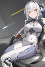 white_grey hair character with amber yellow eyes. He has a futuristic exosuit s s-3890305420.png