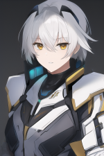 white_grey hair character with amber yellow eyes, futuristic exosuit,male s-2249640618.png