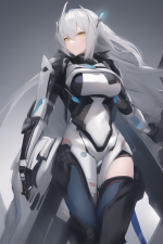 white_grey hair character with amber yellow eyes, futuristic exosuit,male s-2094797528.png