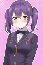1girl, bust, {purple hair, twintails,}short hair s-502094153.png